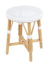 Black low round stool - Pre-owned