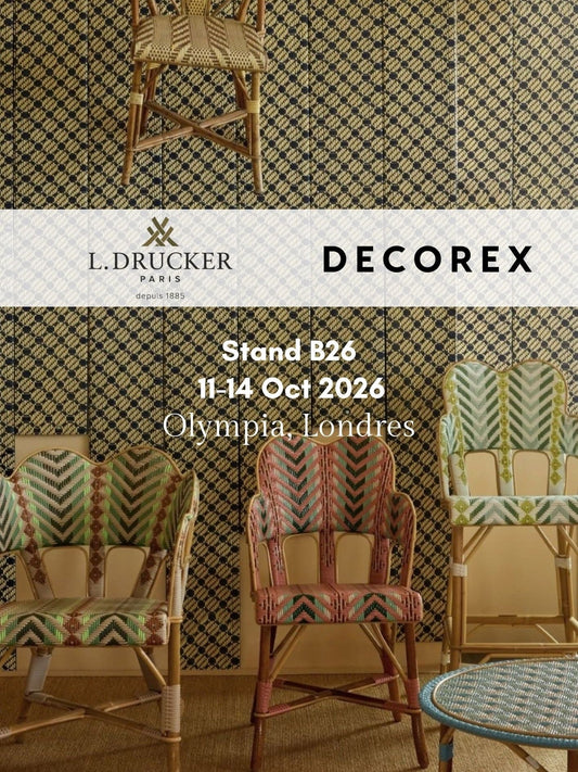 Maison Louis Drucker au salon Decorex 2026 — Londres, stand B26