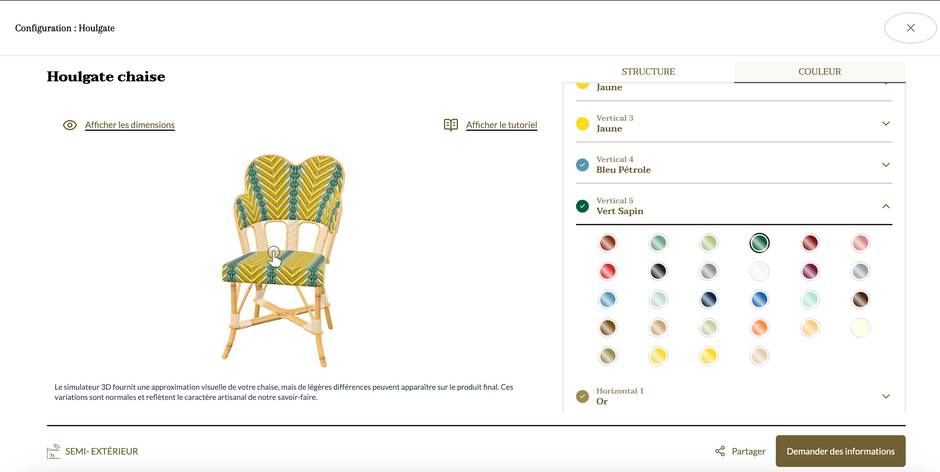 Nouveau : un configurateur 3D pour visualiser votre mobilier sur mesure