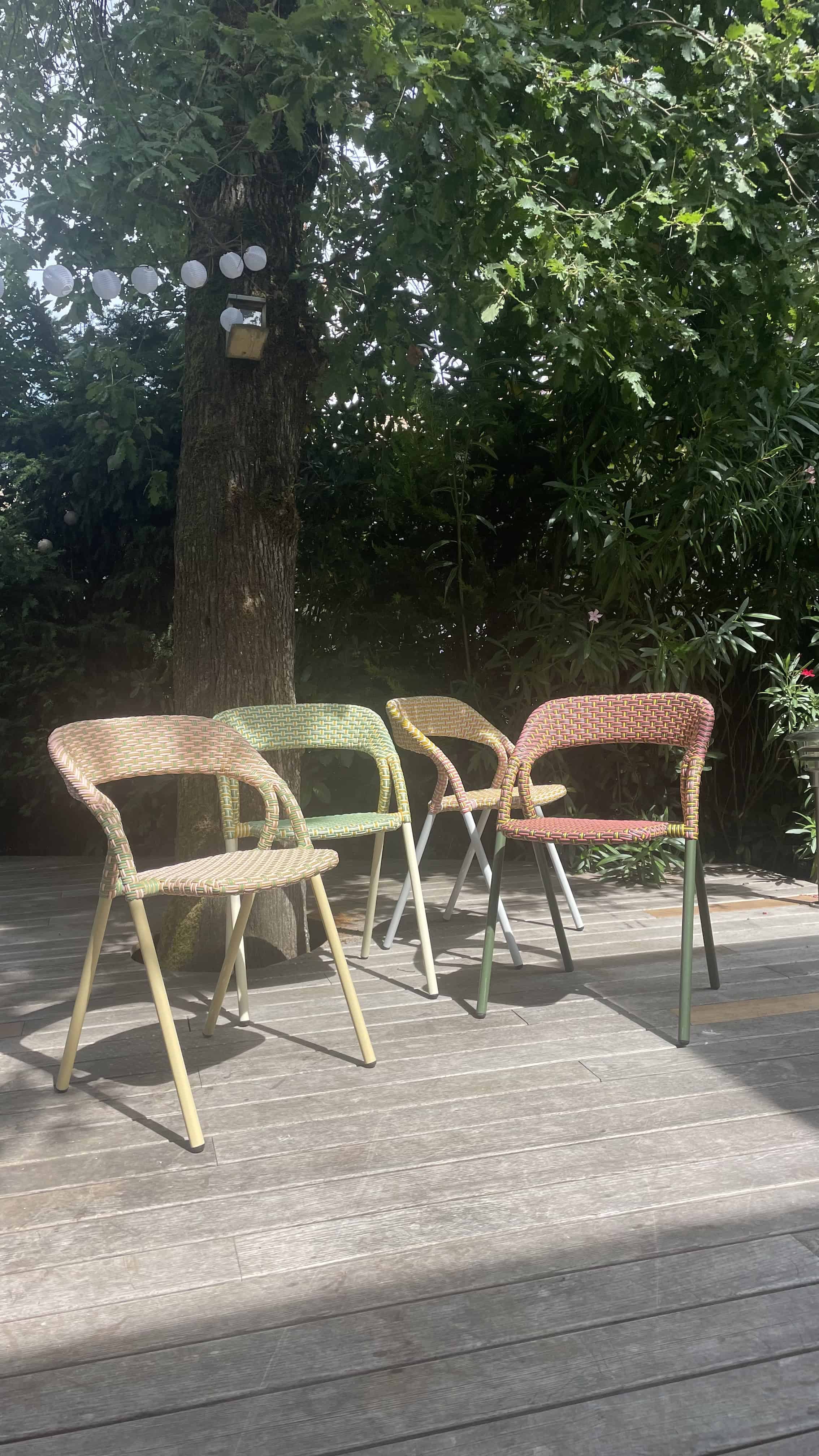 Choosing a stackable rattan chair for your space... – Maison Louis Drucker