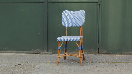 Nos chaises en rotin couleurs Maison Louis Drucker !