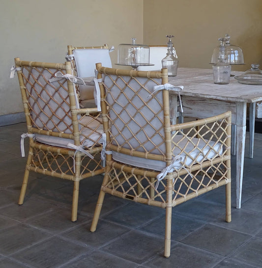 Idée déco appartement vintage : comment créer une ambiance rétro avec les chaises en rotin canné de Maison Louis Drucker