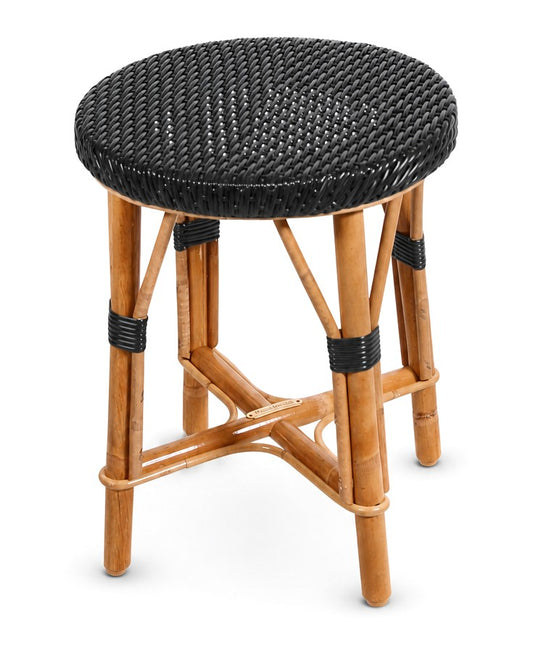 Black low round stool - Pre-owned - Tabouret Rouge rubis / Pre-owned 2