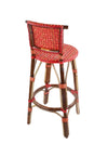 Stool with backrest