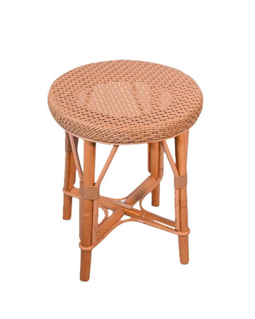 Tabouret rond bas beige