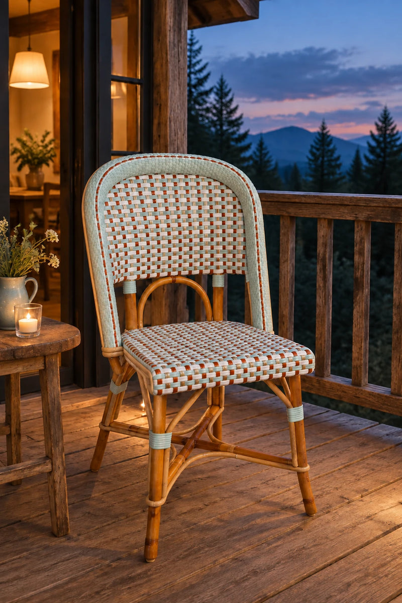 Catskills porch at dusk