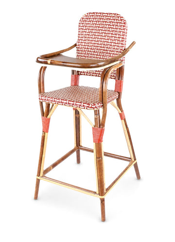 Chaise haute bébé avec tablette