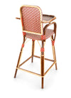 Chaise haute bébé avec tablette