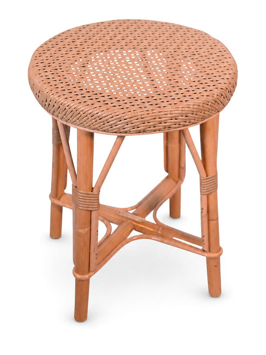 Black low round stool - Pre-owned