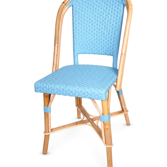 Rotin/Bleu doux