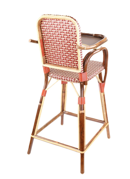 Chaise haute bébé avec tablette