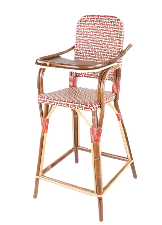 Chaise haute bébé avec tablette