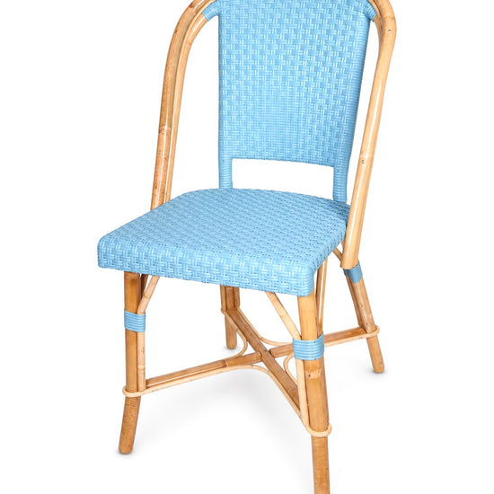 Rotin/Bleu doux